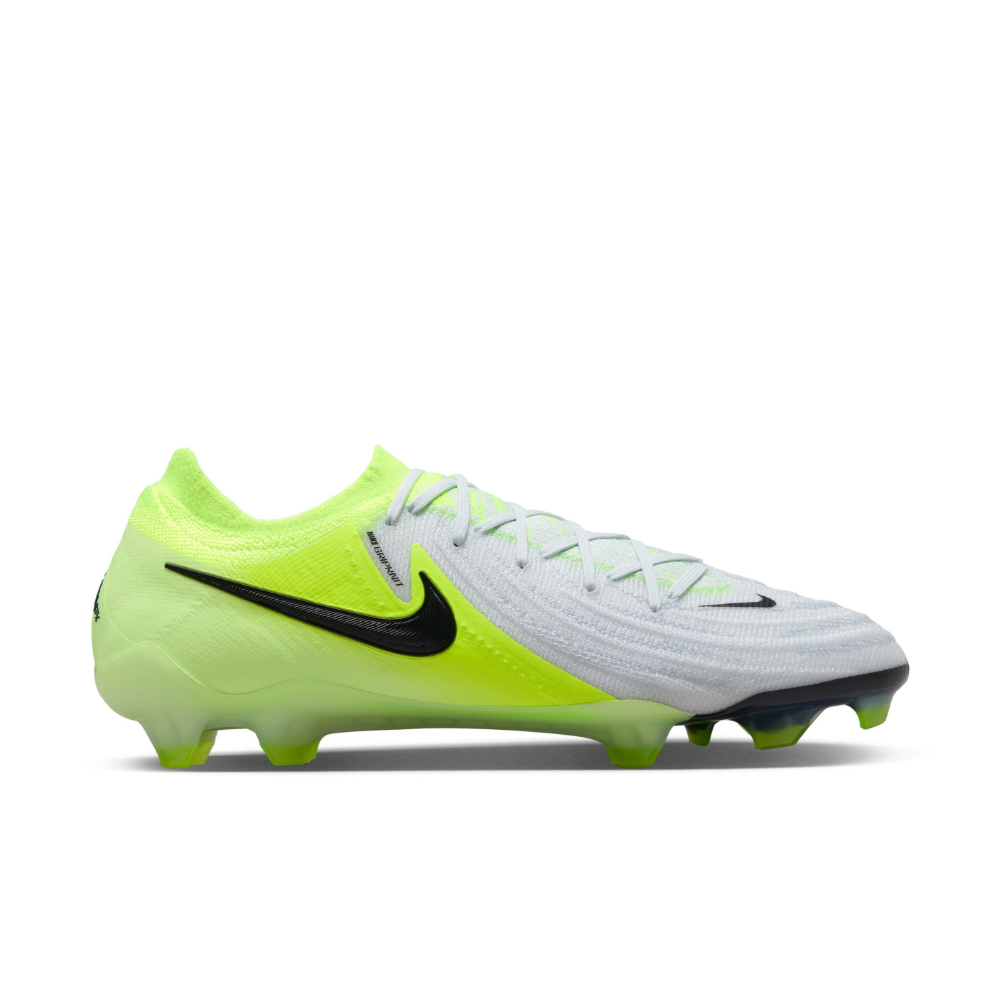 Nike Phantom GX II Elite Gras Football Shoes (FG) Neon Yellow Silver Black