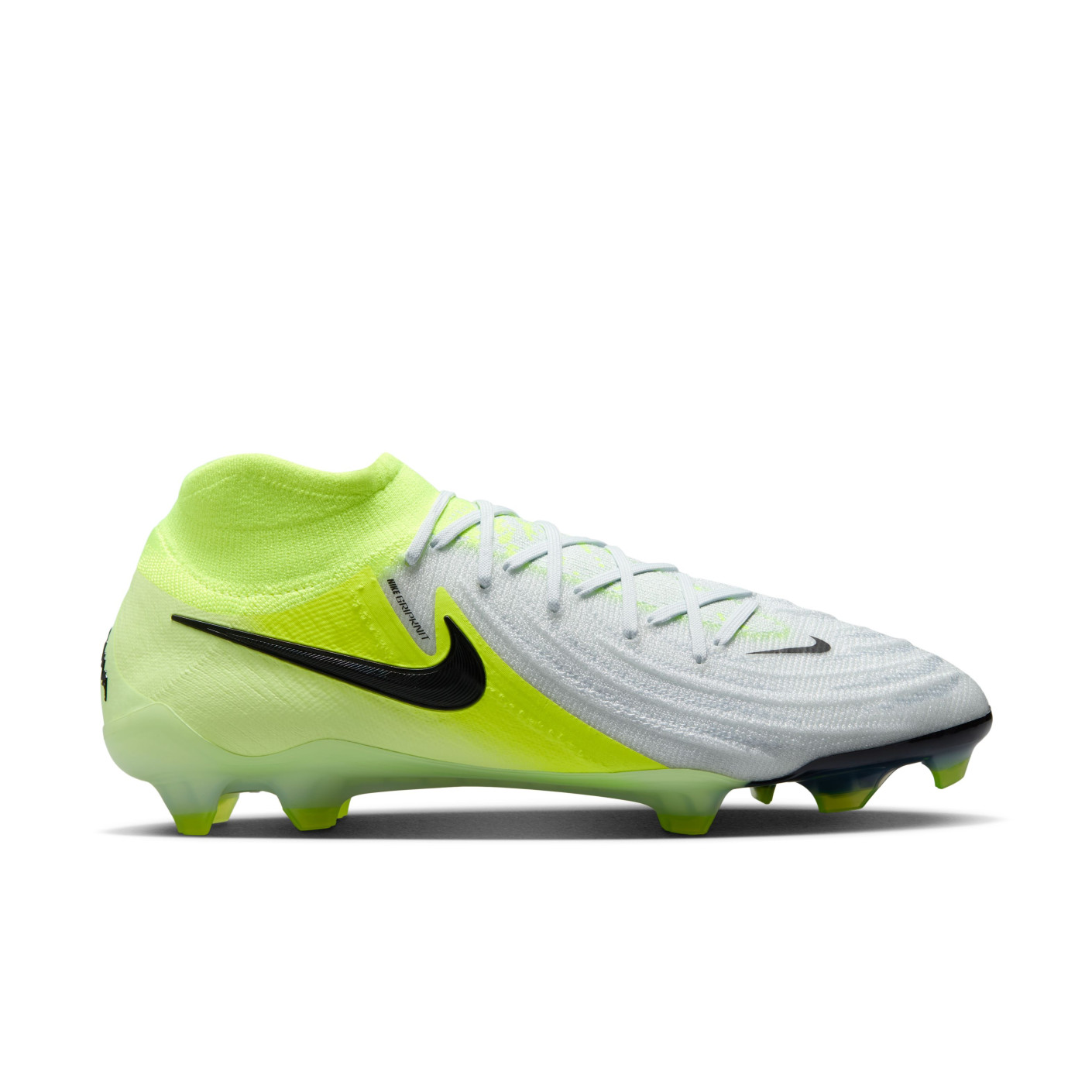 Nike Phantom Luna II Elite Gras Football Shoes (FG) Neon Yellow Silver Black