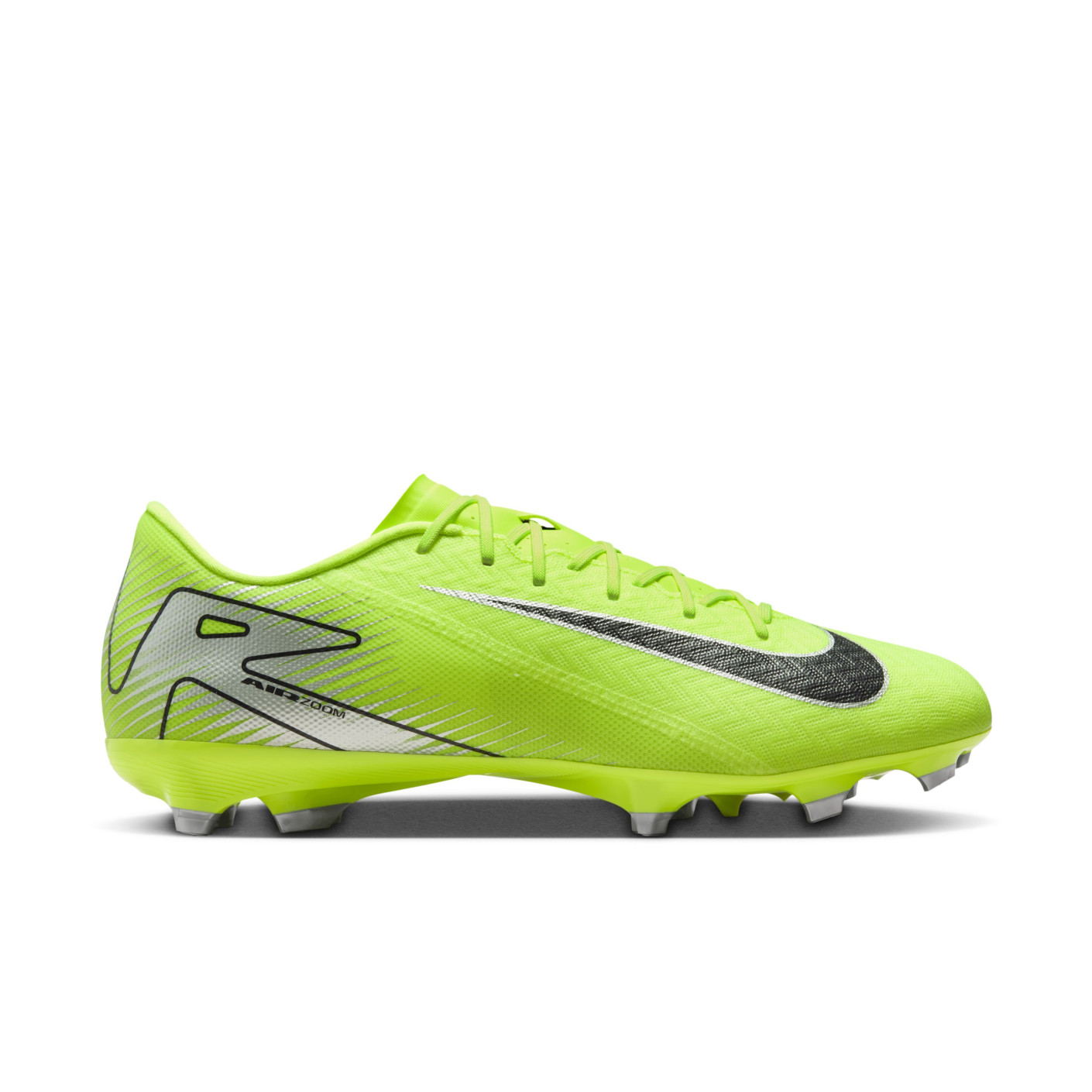 Nike Zoom Mercurial Vapor 16 Academy Grass Artificial Grass Football Shoes MG Neon Yellow Black Silver