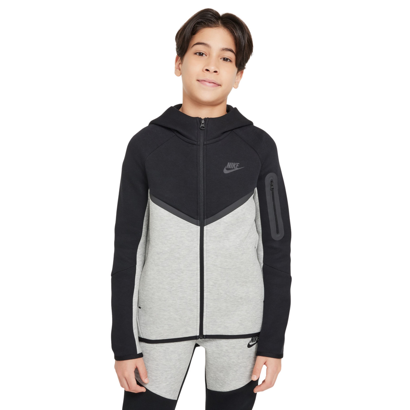 Nike Tech Fleece Sportswear Vest Kids Black Light Grey Anthracite