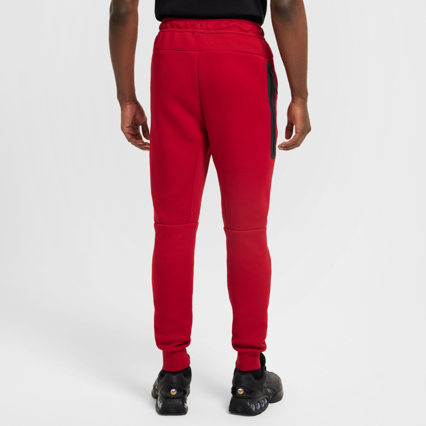 Red nike fleece sweatpants sale