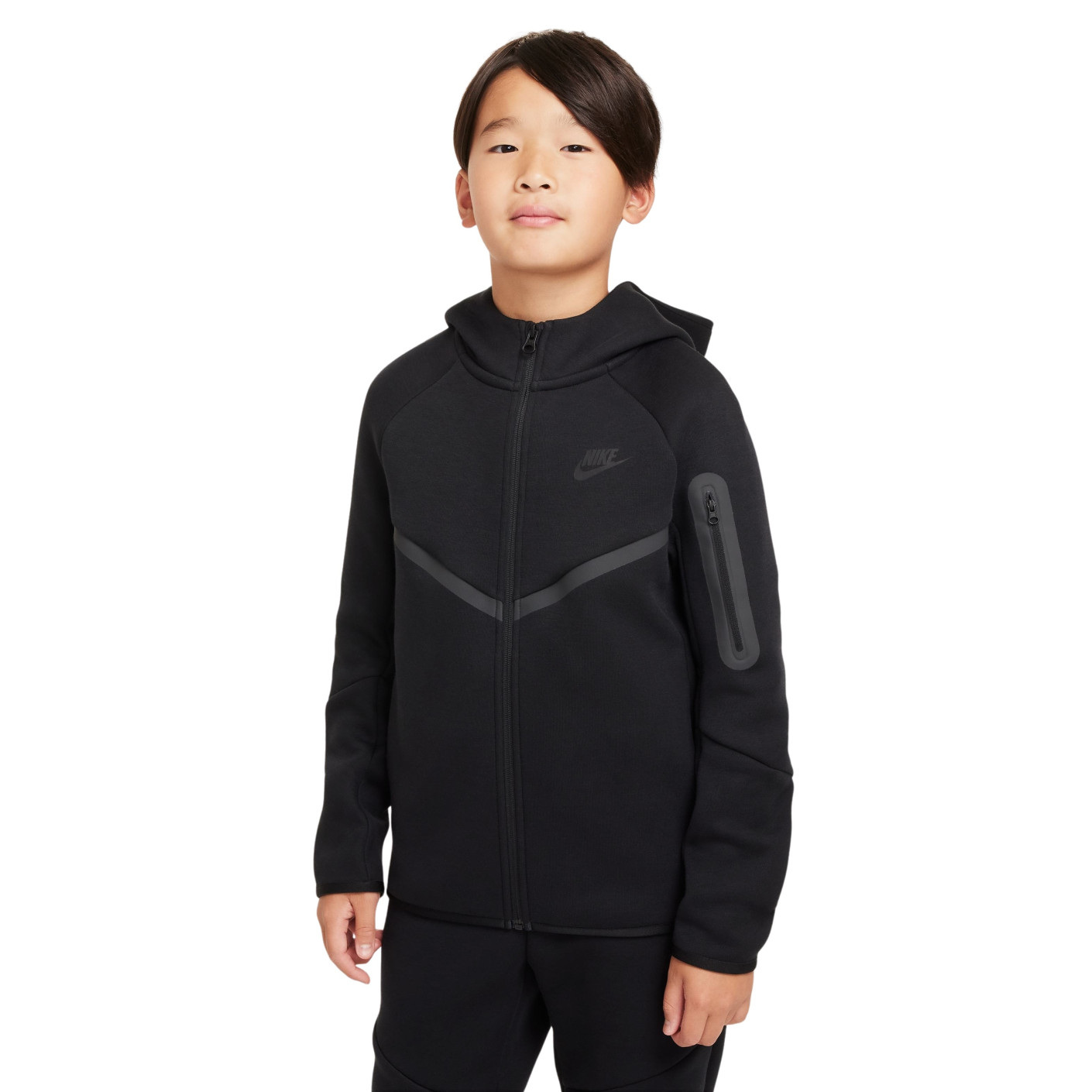 Nike Tech Fleece Vest Sportswear Kids Zwart Donkergrijs