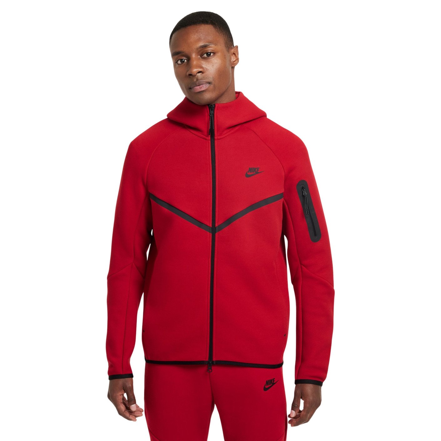 Nike Tech Fleece Sportswear Vest Red Black KNVBshop