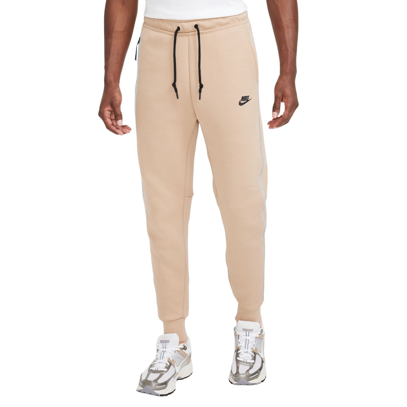 Nike Tech Fleece Sportswear Sweat Pants Beige Silver Black