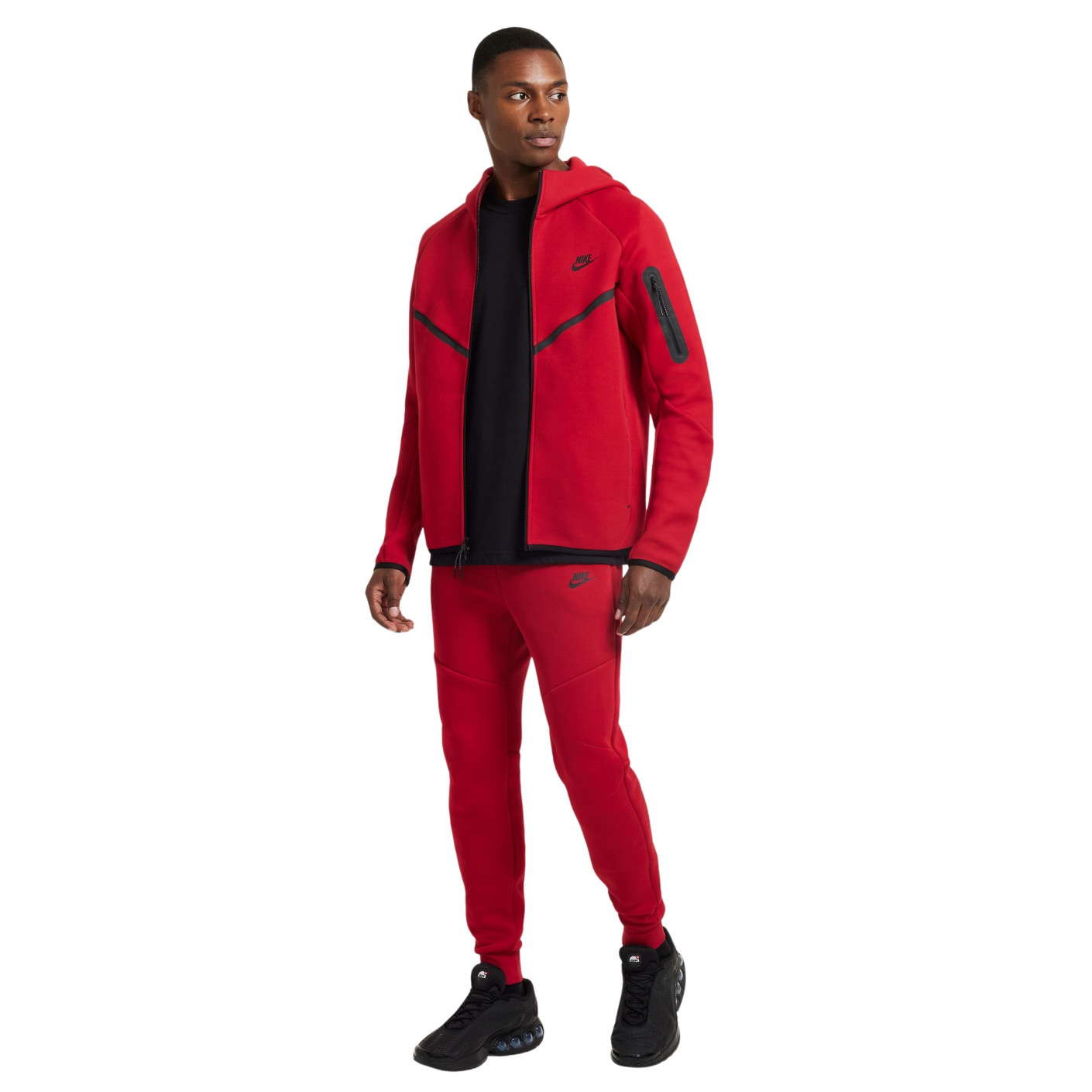 Nike red and black checkered tracksuit best sale