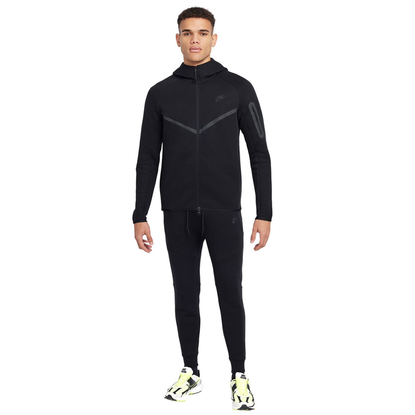 Nike Tech Fleece Sportswear Tracksuit Black Dark Grey