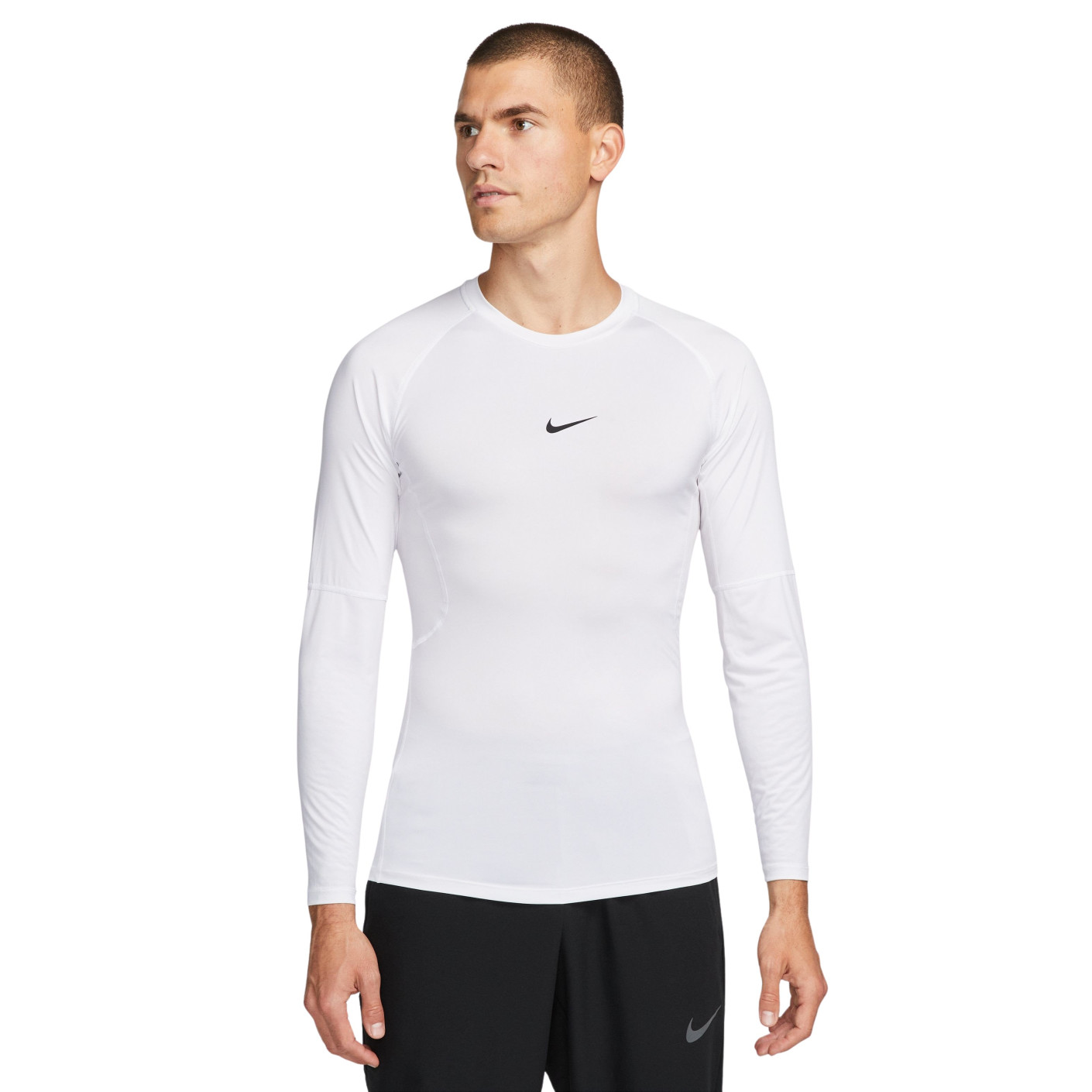 Nike Ondershirt Pro Lange Mouwen Wit Zwart