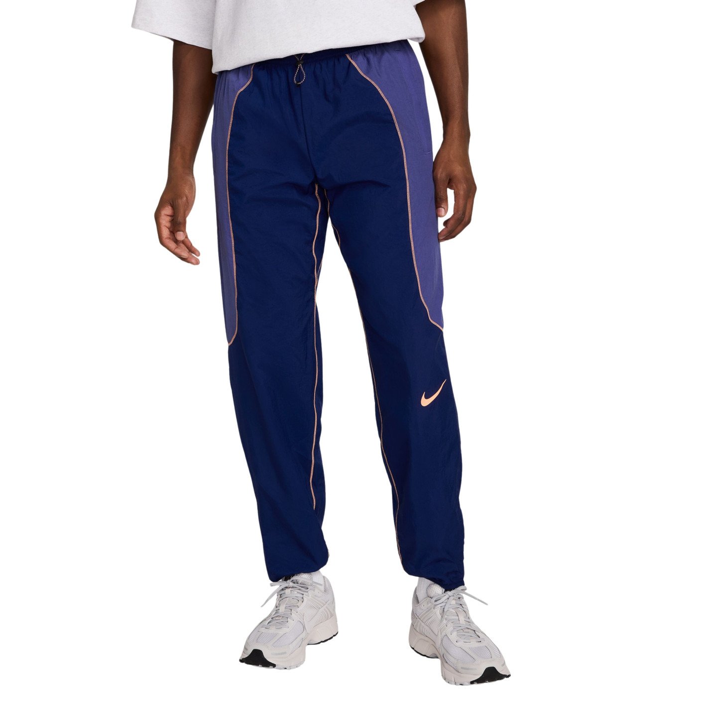 Nike Strike+ Woven Trainingsbroek Donkerblauw Paars Lichtoranje