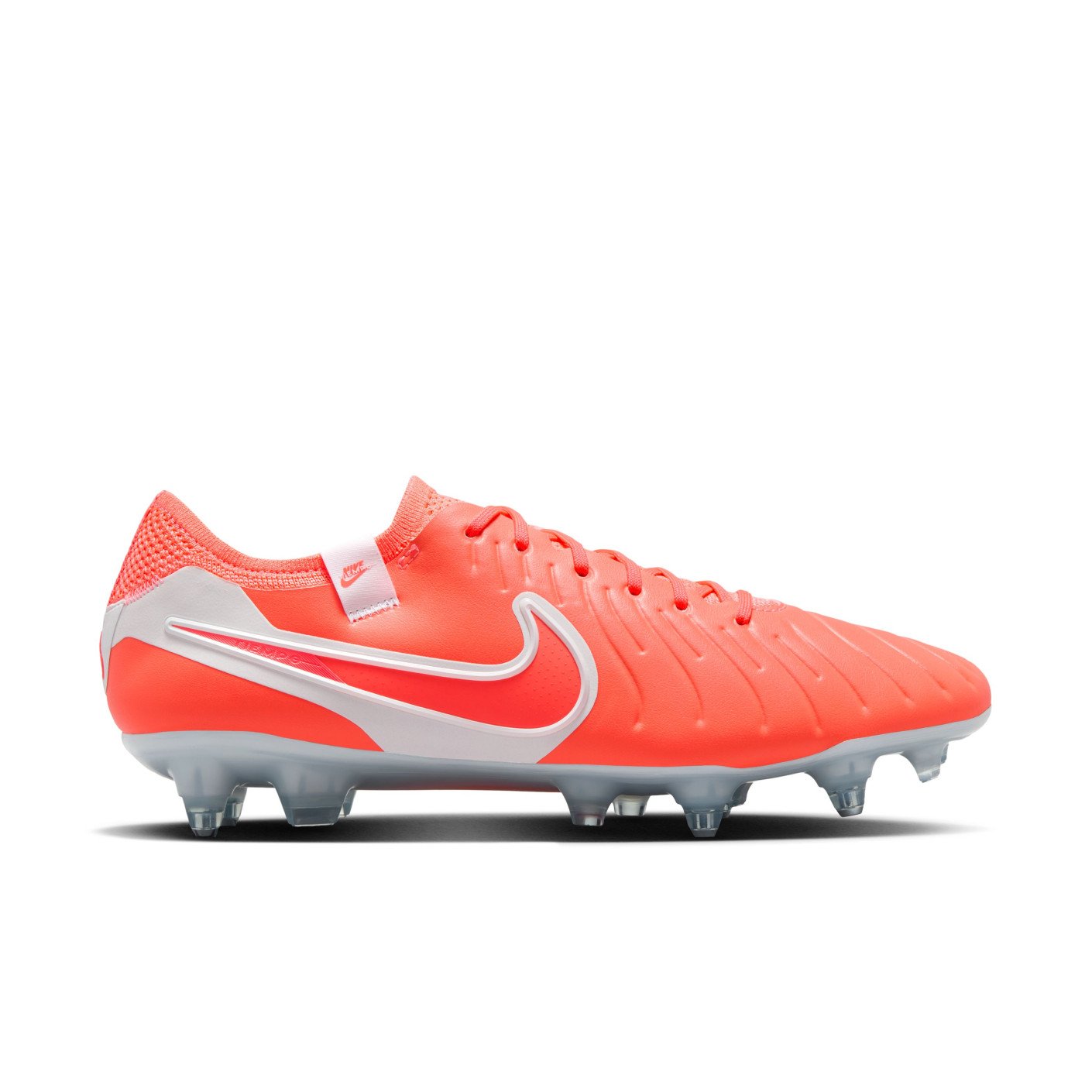 Nike Tiempo Legend 10 Elite Iron-Nop Football Shoes (SG) Anti-Clog Bright Red White