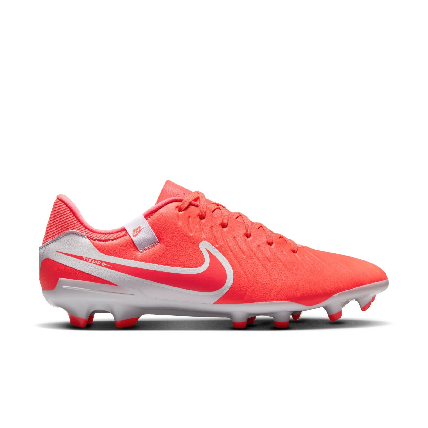 Nike Tiempo Legend 10 Academy Gras / Kunstgras Voetbalschoenen (MG) Felrood Wit