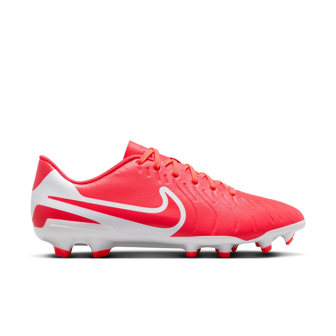 Nike Tiempo Legend 10 Club Grass/Artificial Grass Football Shoes (MG) Bright Red White