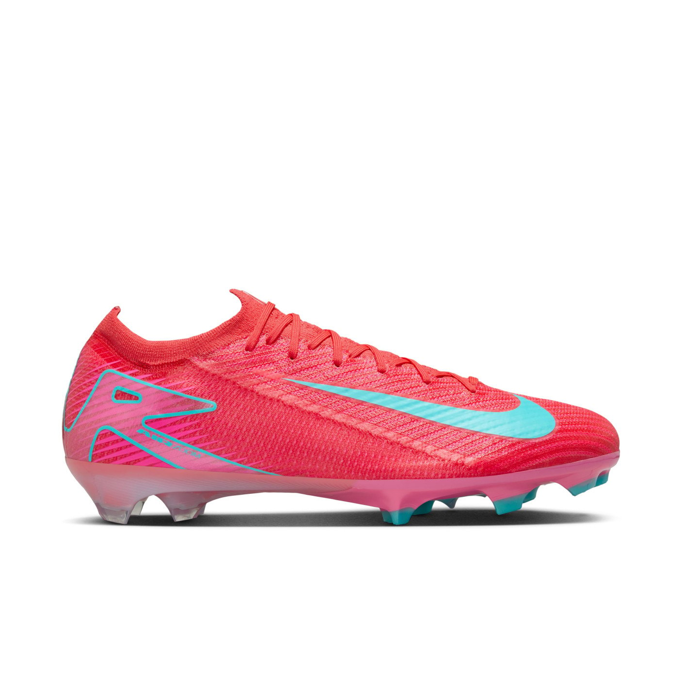 Nike Zoom Mercurial Vapor Elite 16 Gras Voetbalschoenen (FG) Rood Turquoise Roze