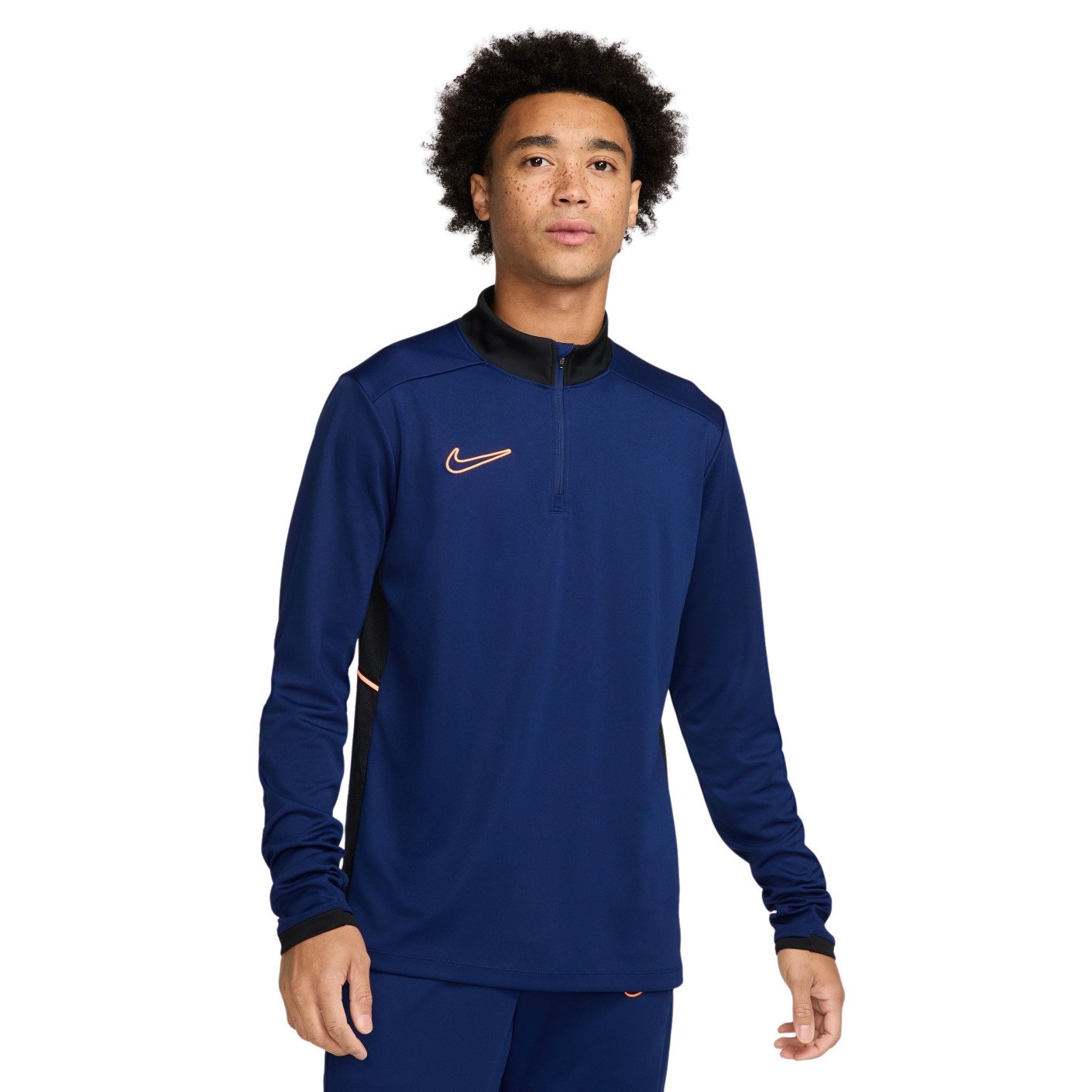 Nike Academy 25 1/4-Zip Training sweater Dark Blue Black Orange