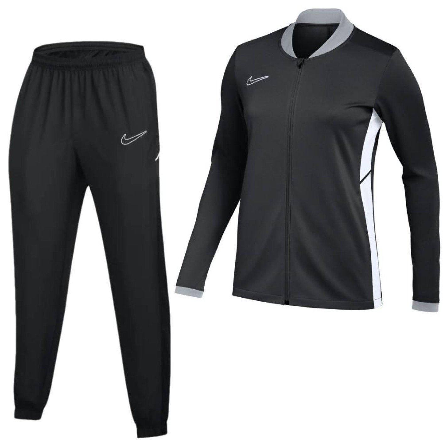 Nike Academy 25 Full-Zip Kids Tracksuit Black White Grey