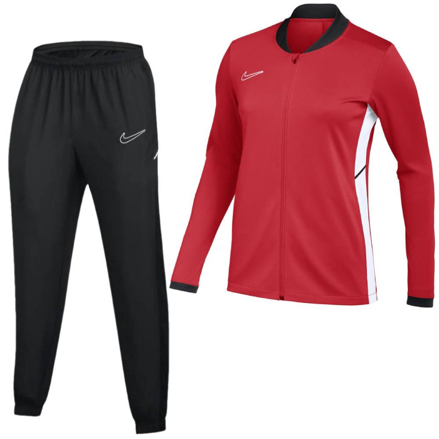 Nike Academy 25 Full-Zip Kids Tracksuit Red Black