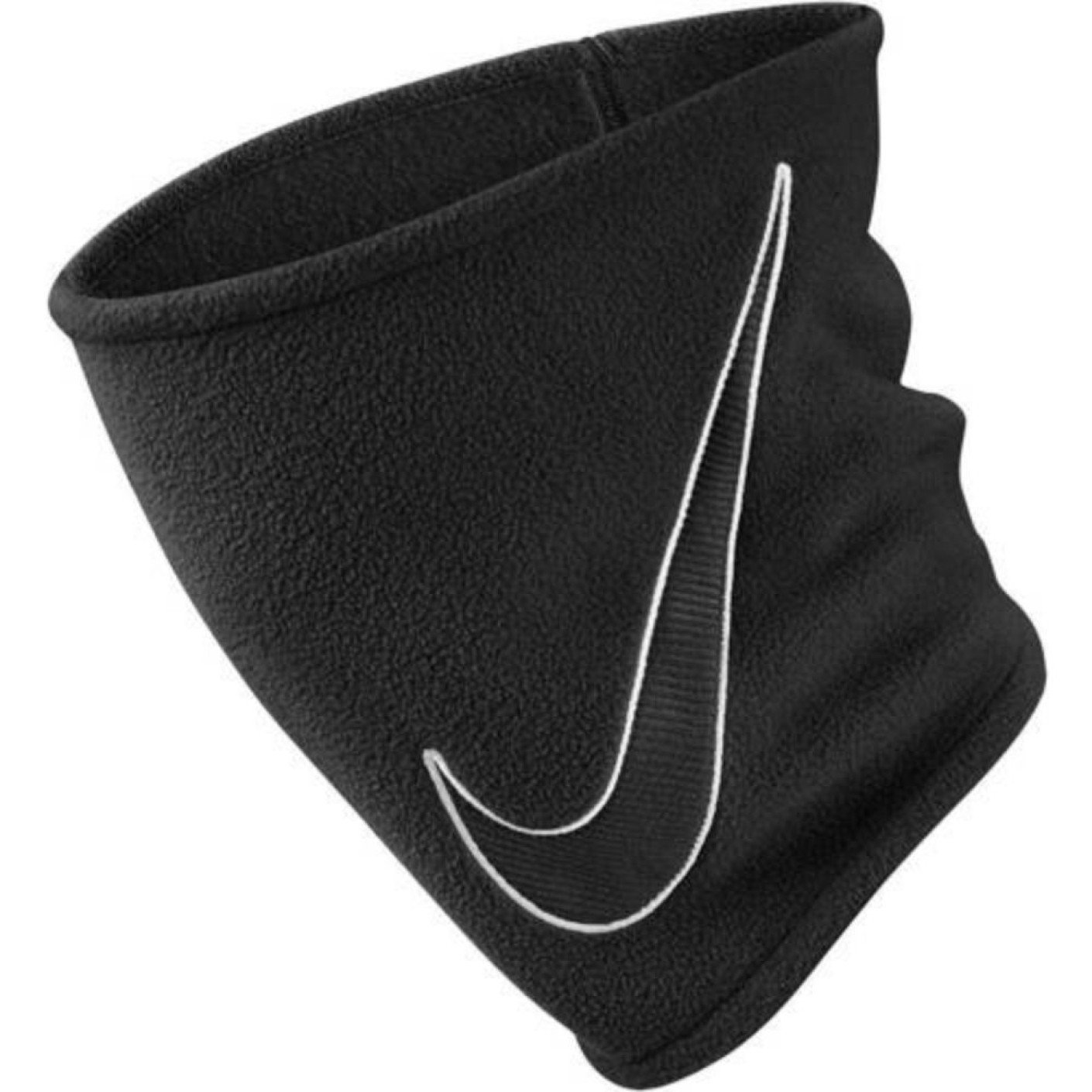 Nike Fleece 2.0 Nekwarmer Zwart Swoosh Wit - KNVBshop.nl