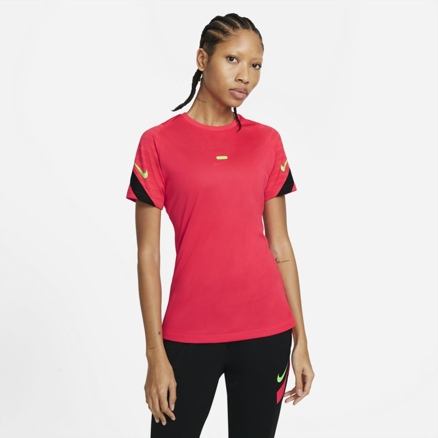 Nike Strike 21 Training Shirt Dri FIT Women Bright Red KNVBshop