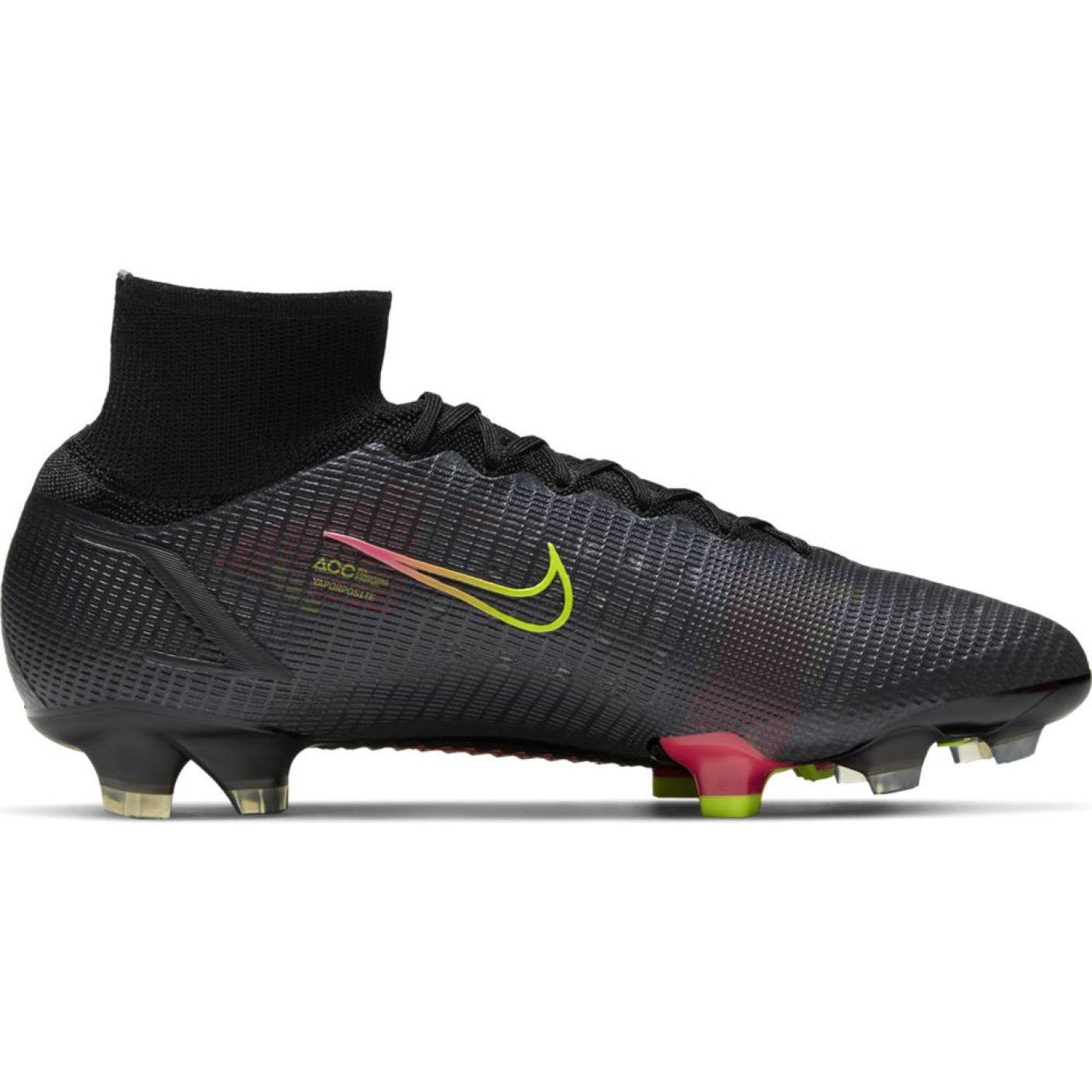 Nike Mercurial Superfly 8 Elite Grass Football Boots FG Black Yellow KNVBshop