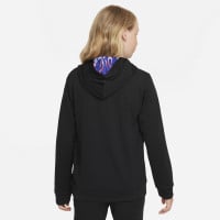 Nike Mbappé Training Hoodie Kids Black Bright Red