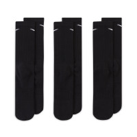 Nike Everyday Cushioned Sports Socks 3 Pack Black