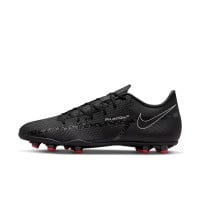 Nike Phantom Club GT2 Grass/Artificial Turf Football Shoes (MG) Black White Red