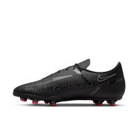 Nike Phantom Club GT2 Grass/Artificial Turf Football Shoes (MG) Black White Red