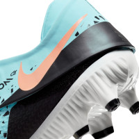 Nike Phantom Academy GT2 FlyEase Gras / Kunstgras Voetbalschoenen (MG) Blauw Zwart Geel