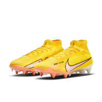 Nike Zoom Mercurial Superfly Elite 9 Iron-stud Football Shoes (SG) Anti-Clog Yellow Orange