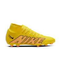 Nike Mercurial Superfly Club 9 Grass/Artificial Grass Football Shoes (MG) Yellow Pink