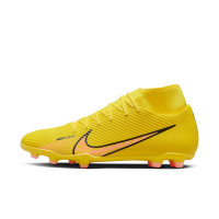 Nike Mercurial Superfly Club 9 Grass/Artificial Grass Football Shoes (MG) Yellow Pink