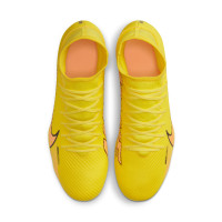 Nike Mercurial Superfly Club 9 Grass/Artificial Grass Football Shoes (MG) Yellow Pink