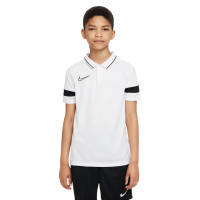 Nike Academy 21 Dri-Fit Polo Kids White Black