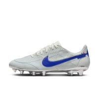 Nike Tiempo Legend Elite 9 Made in Italy Grass Football Shoes (FG) White Blue Silver