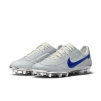 Nike Tiempo Legend Elite 9 Made in Italy Grass Football Shoes (FG) White Blue Silver