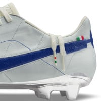 Nike Tiempo Legend Elite 9 Made in Italy Grass Football Shoes (FG) White Blue Silver