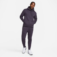 Nike Hoodie Tech Fleece Paars Zwart