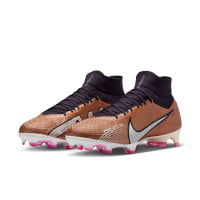 Nike Zoom Mercurial Superfly 9 Pro Grass Football Shoes (FG) Bronze Black White