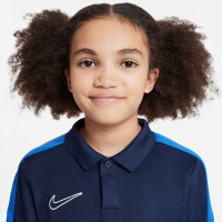 Nike Dri-Fit Academy 23 Polo Kids Dark Blue Blue White