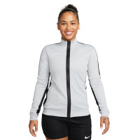 Nike Dri-FIT Academy 23 Full-Zip Trainingsjack Dames Grijs Zwart Wit