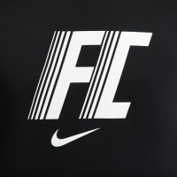 Nike F.C. Hoodie Fleece Black White