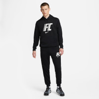 Nike F.C. Hoodie Fleece Black White