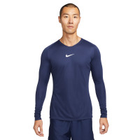 Nike Park Dri-Fit Long Sleeve Base Layer Dark Blue White