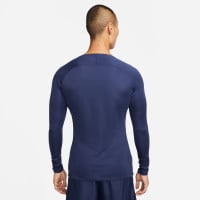 Nike Park Dri-Fit Long Sleeve Base Layer Dark Blue White