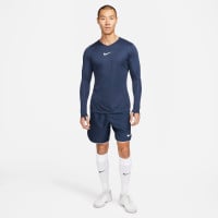 Nike Park Dri-Fit Long Sleeve Base Layer Dark Blue White