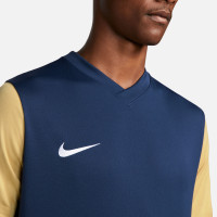 Nike Tiempo Premier II Football Shirt Dark Blue Gold