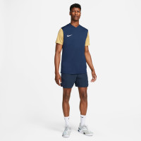 Nike Tiempo Premier II Football Shirt Dark Blue Gold