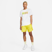 Nike Sportswear Club Woven Shorts Yellow White