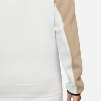 Nike Tech Fleece Vest Sportswear Wit Beige Zwart