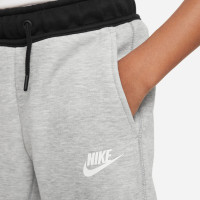 Nike Tech Fleece Trainingspak Sportswear Kids Lichtgrijs Zwart Wit