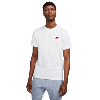 Nike Sportswear Club T-Shirt White Red Black 